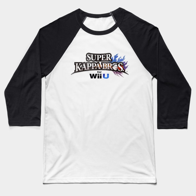 Super Kappa Bros (Screen Print) Baseball T-Shirt by TristanReyy